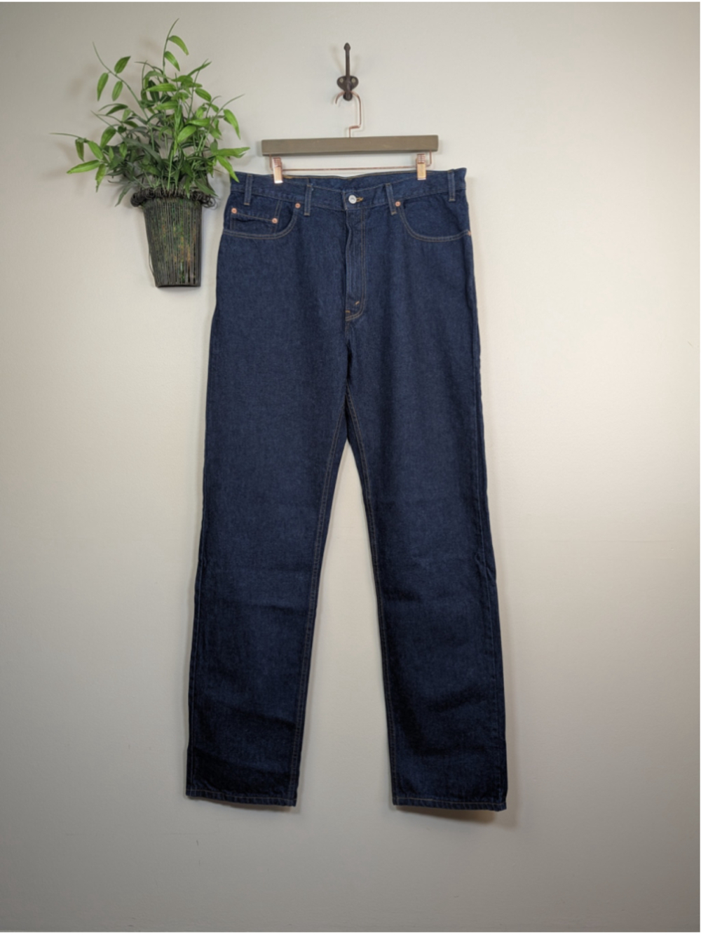 Vintage Levi's 505 Jeans Mens 38x36 USA Made Deadstock Straight Leg Regular Fit